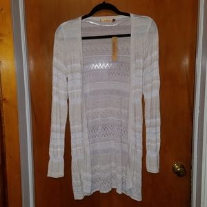 Bellini Eyelet Knee Length Cardigan
